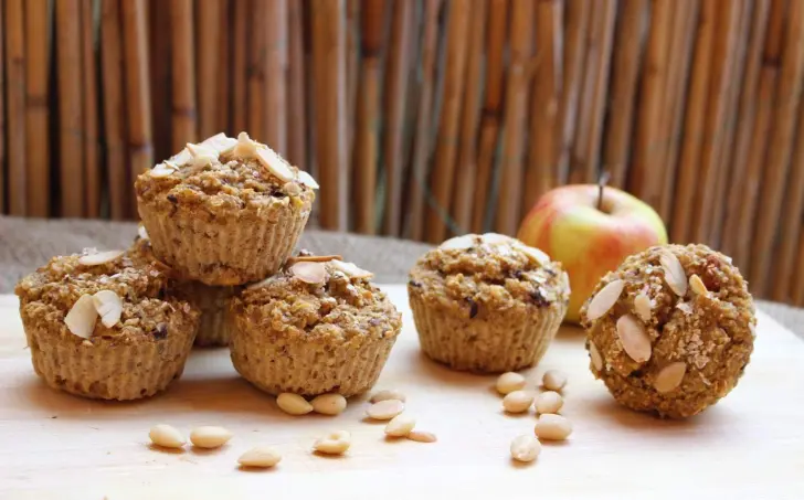 Vločkové muffiny s kakaovými bôbmi