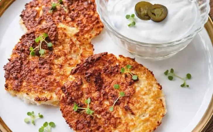 Květákové placičky s jalapeno dipem