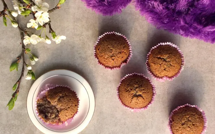 Makové muffiny z kokosovej múky