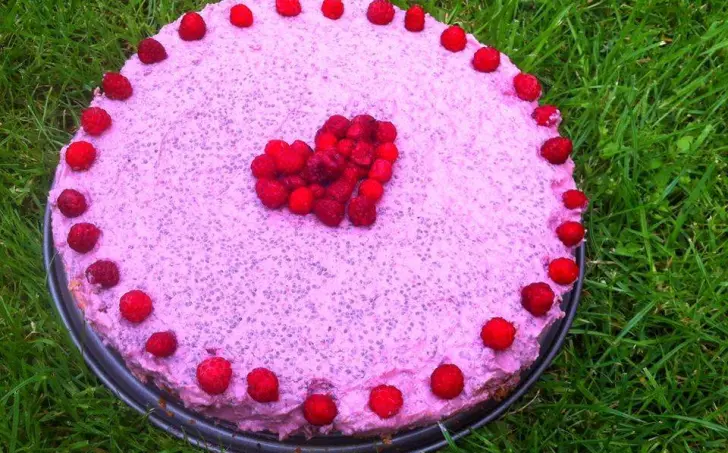 Malinová torta z tofu