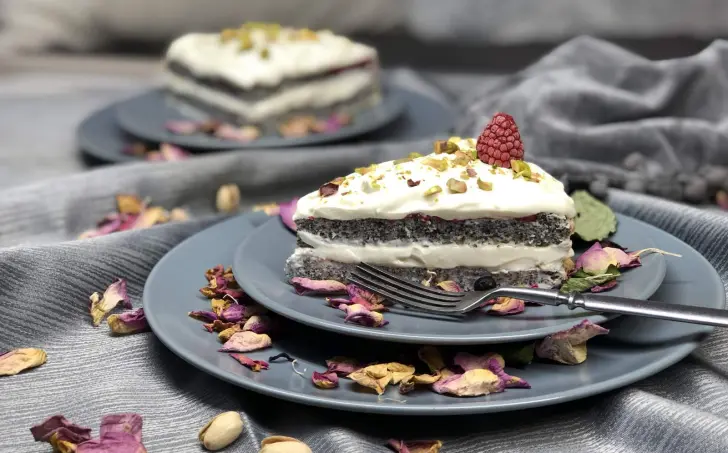 MAKOVÝ tortík s Mascarpone tvarohovým krémom!!