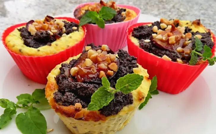 Muffiny z pečeného tvarohu