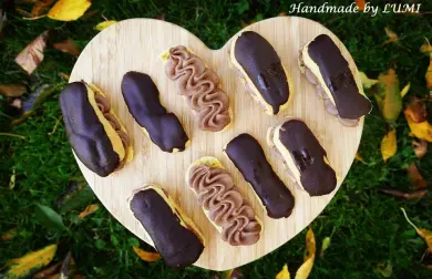 Bezlepkové éclairs s pařížským krémem