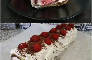 LIESKOVORIEŠKOVÁ ROLÁDA S MALINAMI  - LC