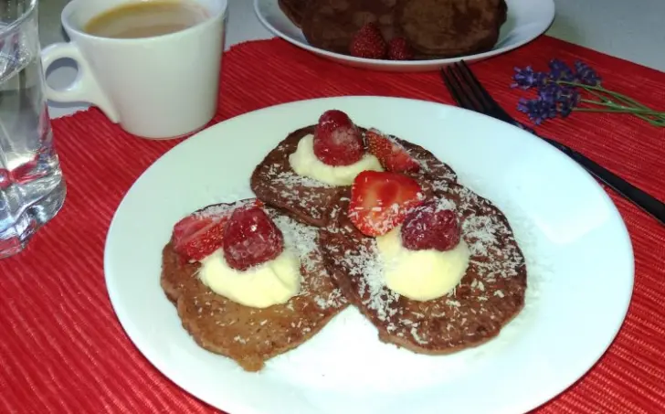 Kakaovo-kokosové palacinky bez múky
