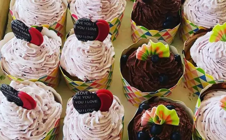 Borůvkové cupcakes bez lepku a laktózy