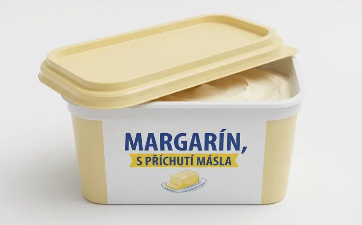 Margarín, s příchutí másla