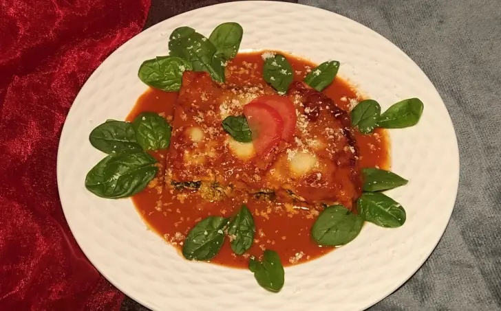 Cannelloni s ricottou a špenátem v rajčatové omáčce - LC