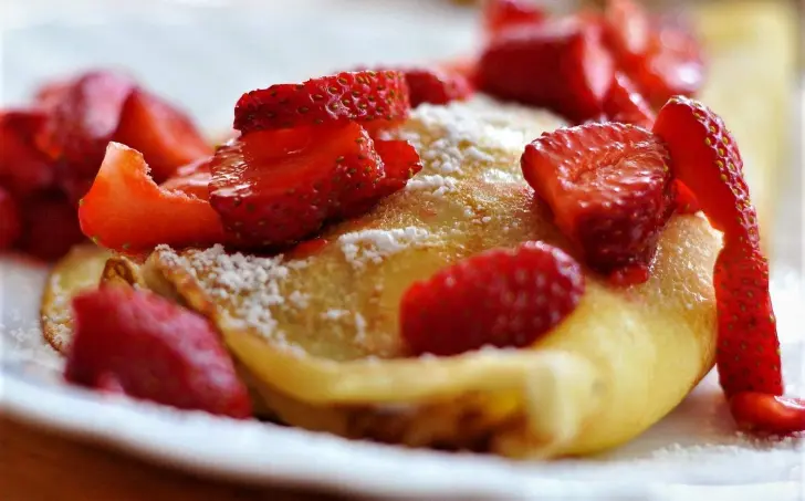 Palacinky zapečené s tvarohom