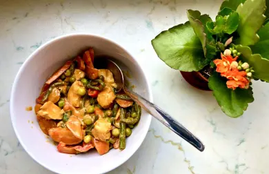 Kuracie panang curry - thajské menej pálivé karí