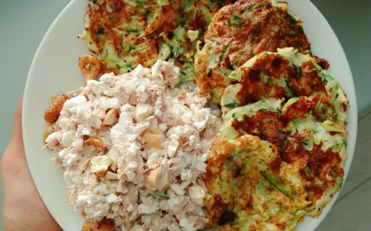 Low carb cuketové placky
