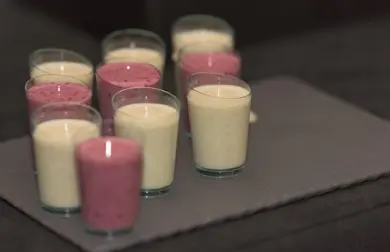 Jahodové sójové smoothie