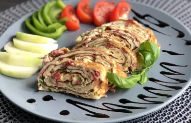 Roláda z vaječnej omelety!