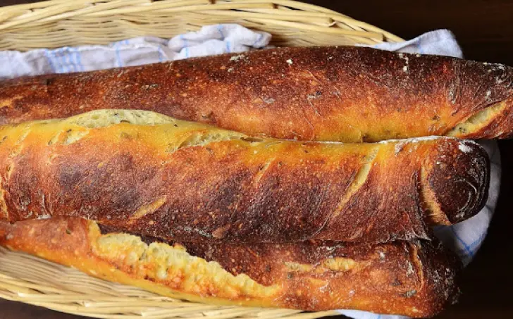 Kváskové podmaslové pseudobagety