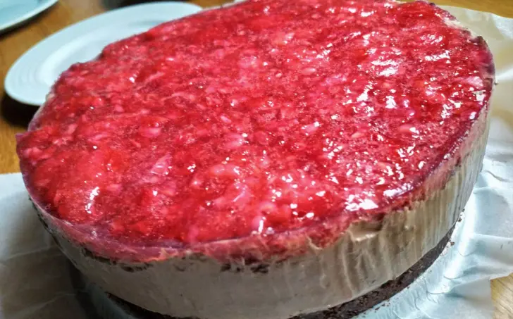 Nepečená čokoládová tortička