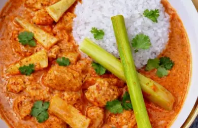 Red curry chicken