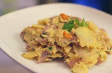Zemiakové plátky s vegan mozzarellou