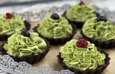 Čokoládové TARTALETKY s ovocom a MASCARPONE!!  Low carb!!!
