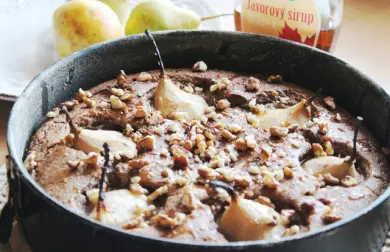 Veggie ořechovec s hruškami