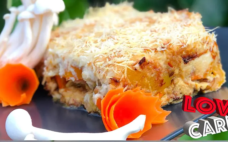 Zapečené mäso so zeleninou a karfiolovým pyré!