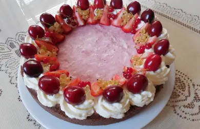 Nepečená tvarohová torta